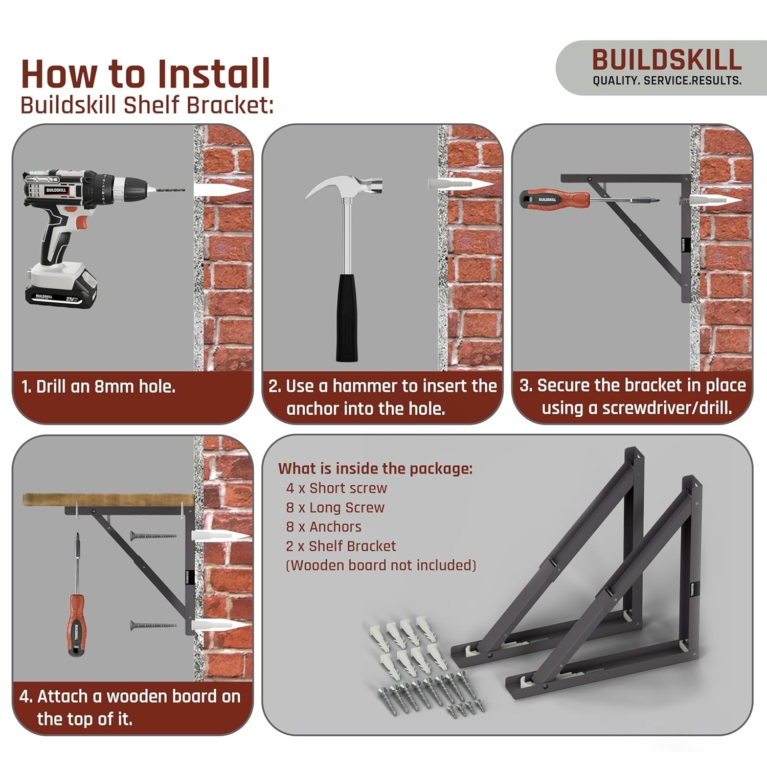 Folding table bracket
